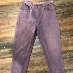 Purple mom jeans